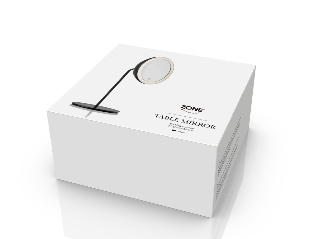 Zone Denmark Tisch Spiegel schwarz