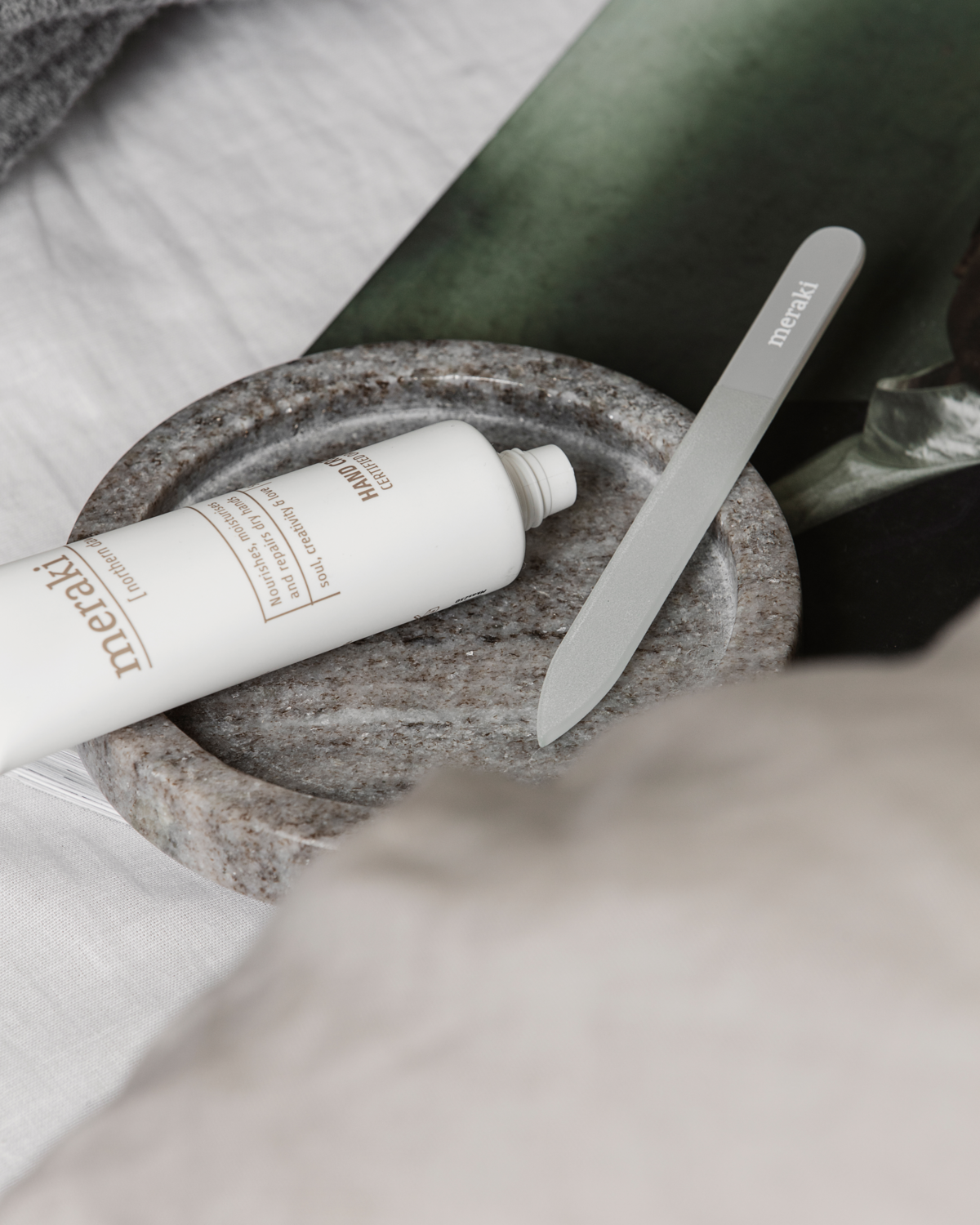 Tablett, MKMarble, Beige