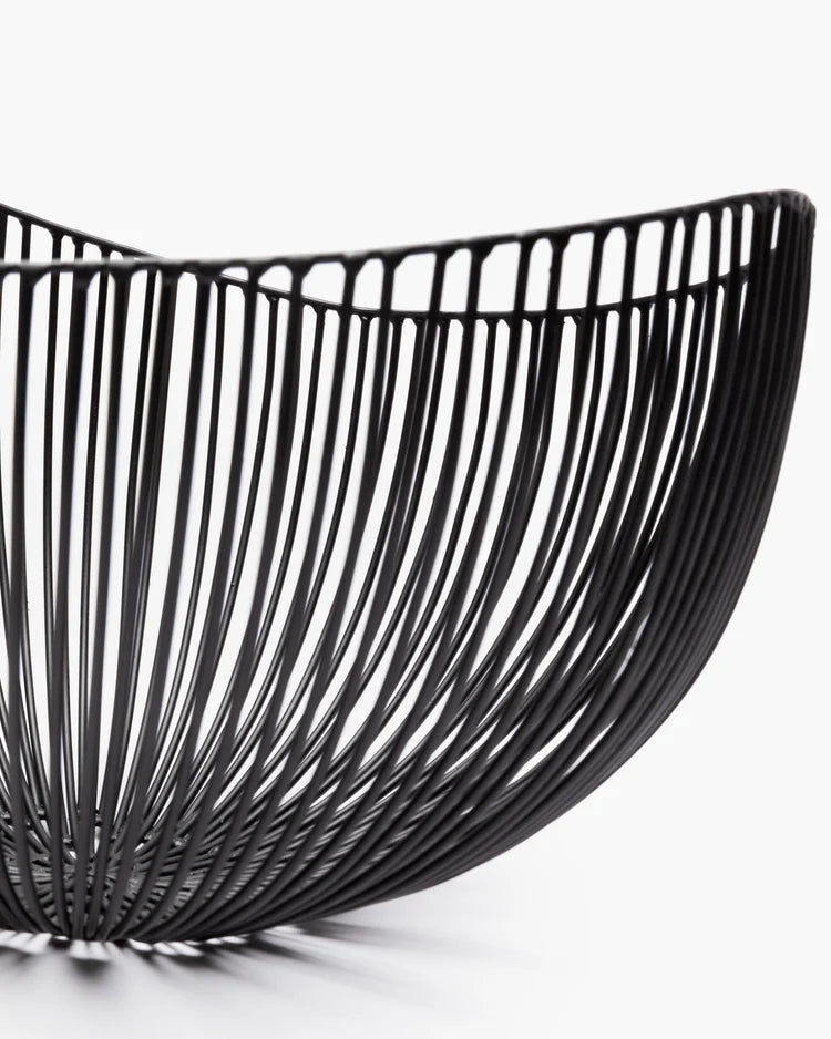 Metallkorb schwarz, groß