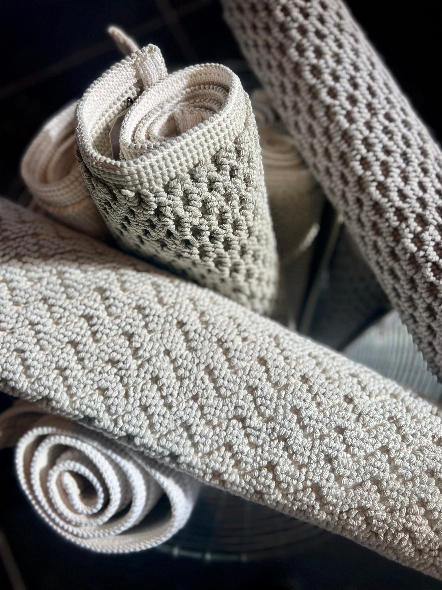 Badematte farbig gewebt