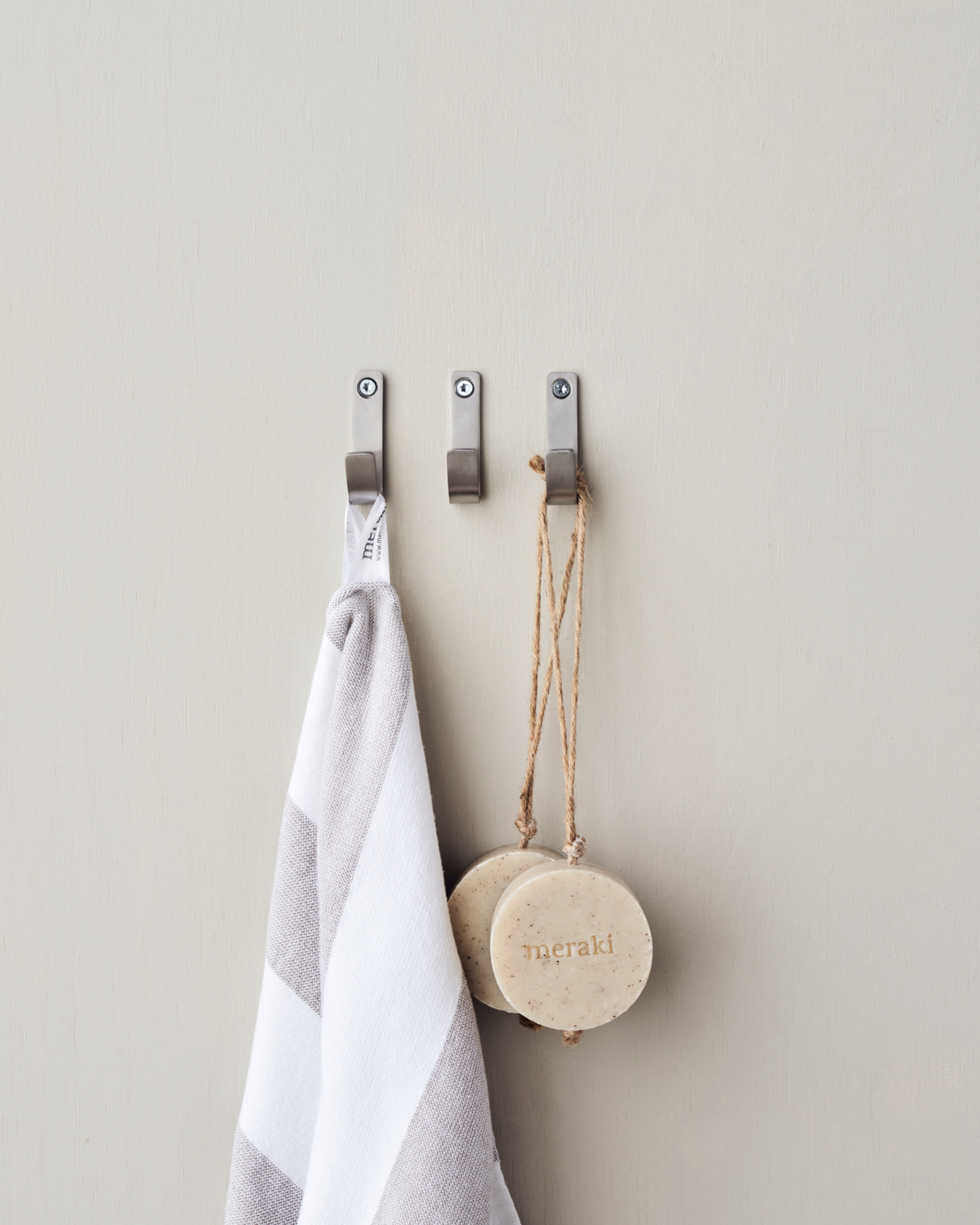 Haken, Edelstahl gebürstet