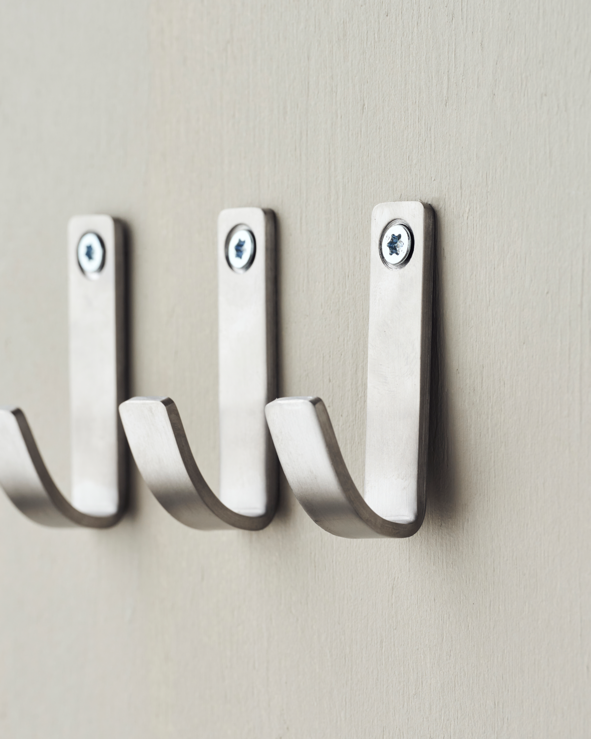 Haken, Edelstahl gebürstet