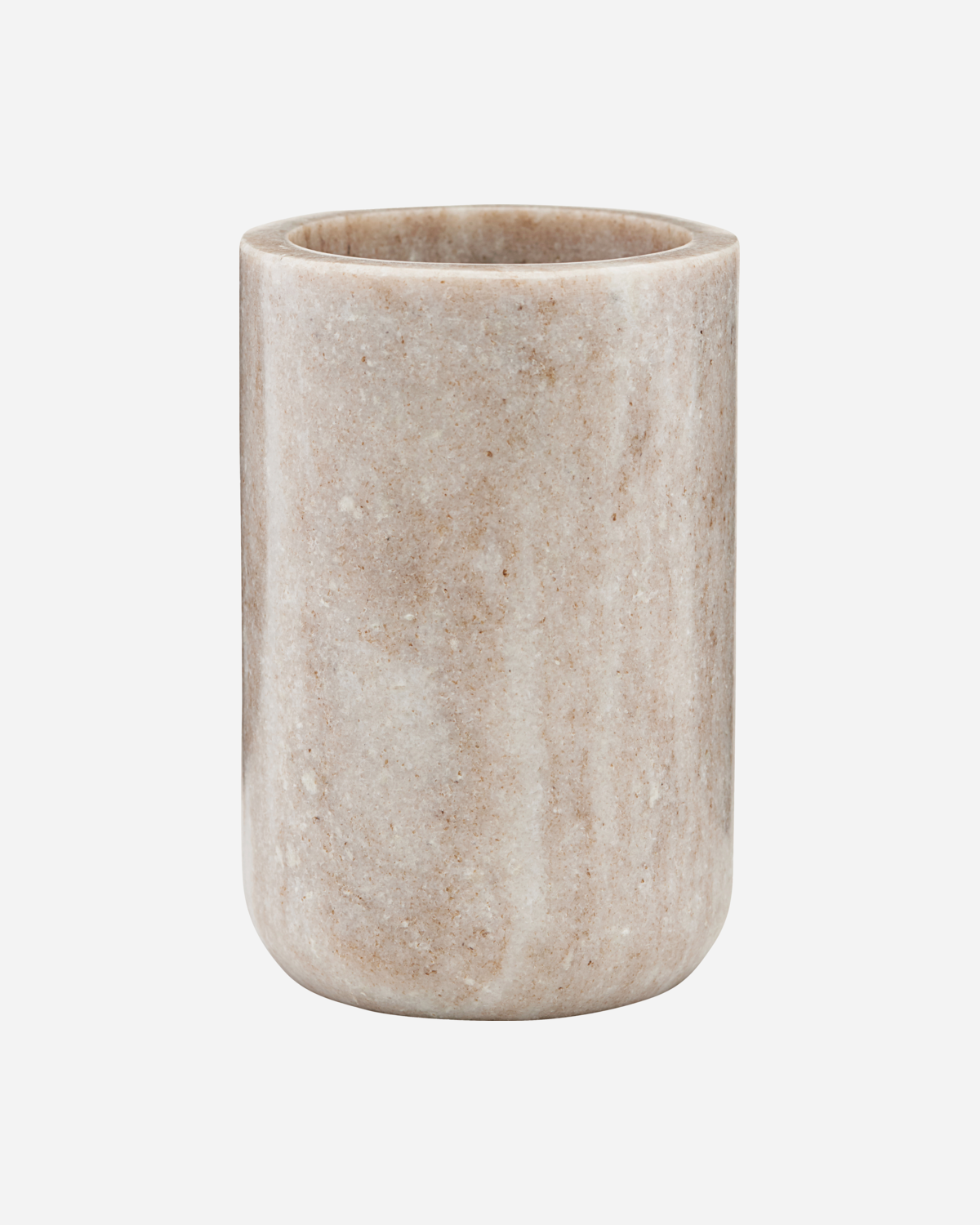 Aufbewahrung, Becher aus Marmor, Beige