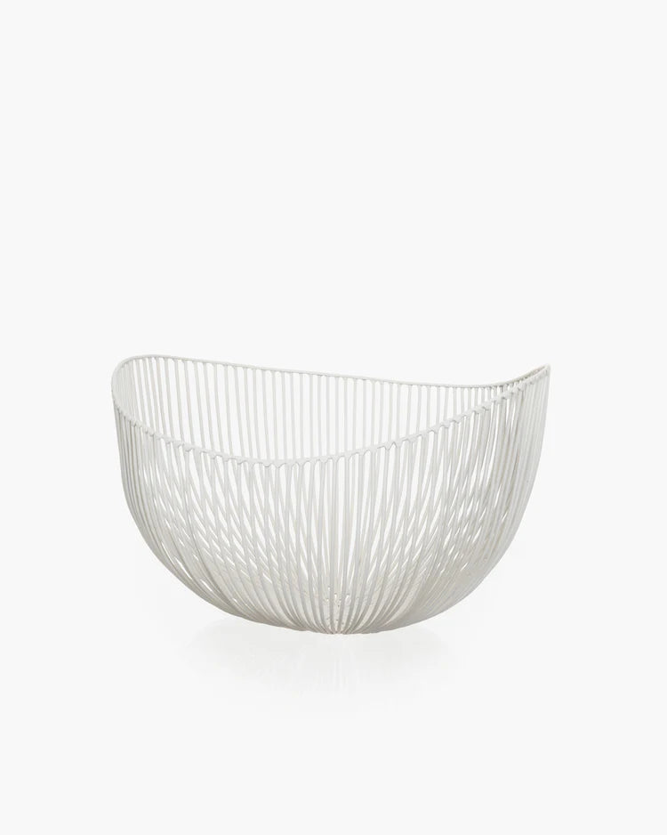 Metallkorb weiß, groß