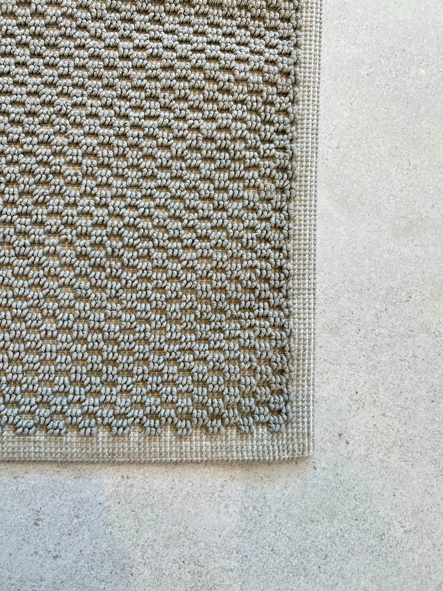 Badematte Wabenstruktur beige