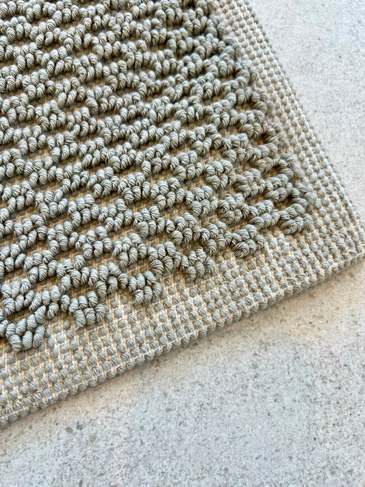 Badematte Wabenstruktur beige